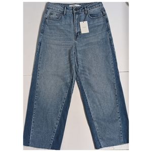 Hidden Nori Wide Cropped Wise Leg High Waist Jeans Size 27